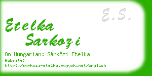 etelka sarkozi business card