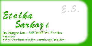 etelka sarkozi business card